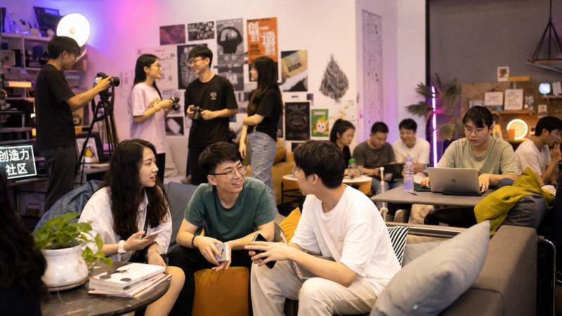 便民导航社区活动现场